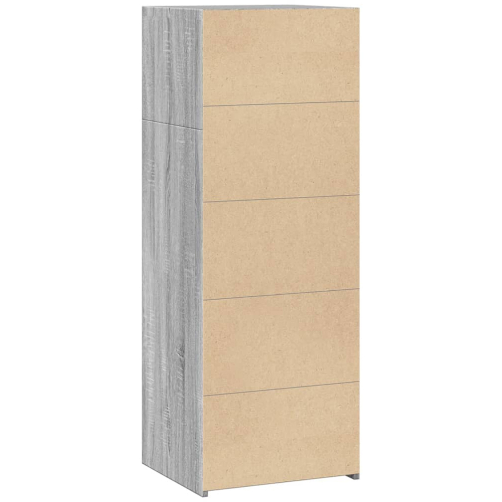 vidaXL 4 Open Shelf Grey Sonoma Highboard Image 6