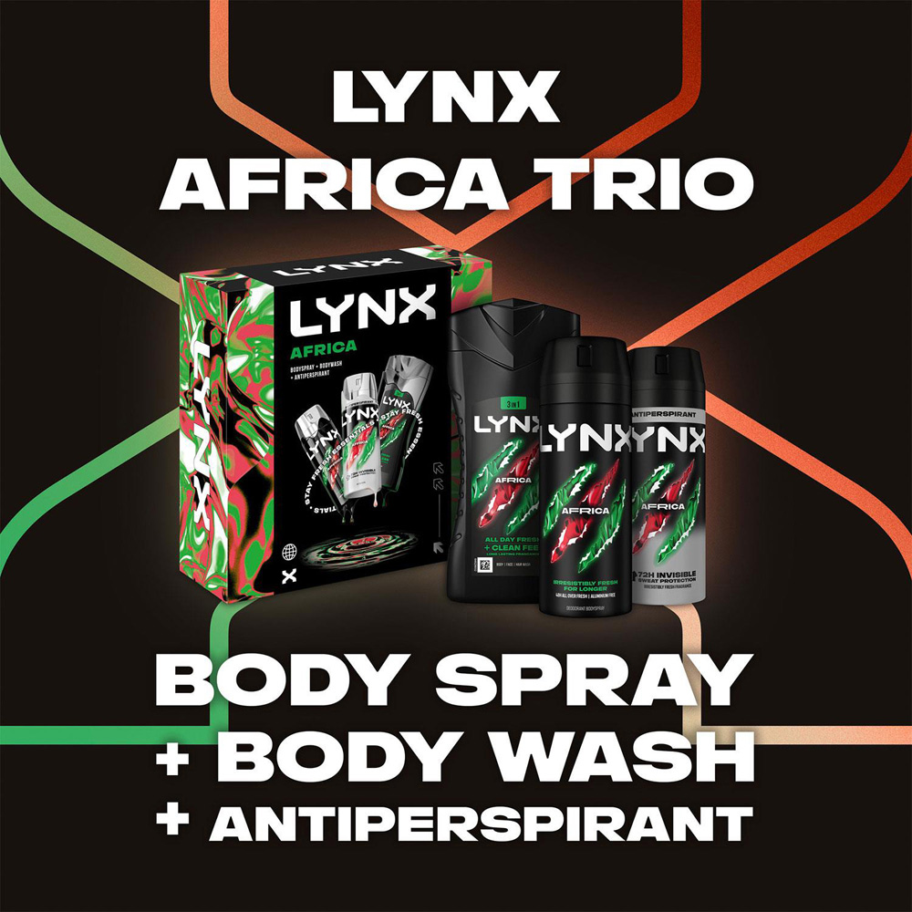 Lynx Africa Sweat Protection Gift Set 2 Pack Image 4