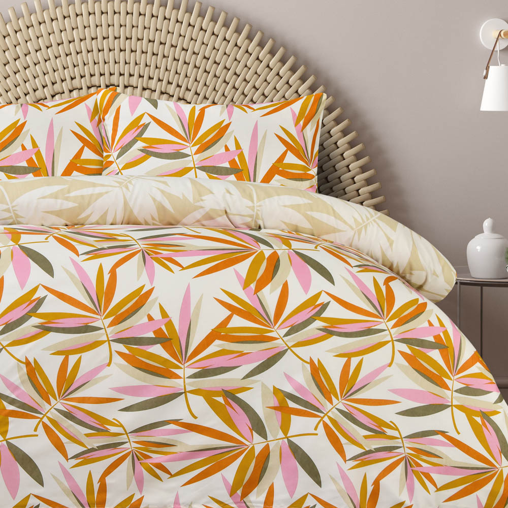 Smart Living King Size Bright Leaves Reversible Duvet Set Image 3