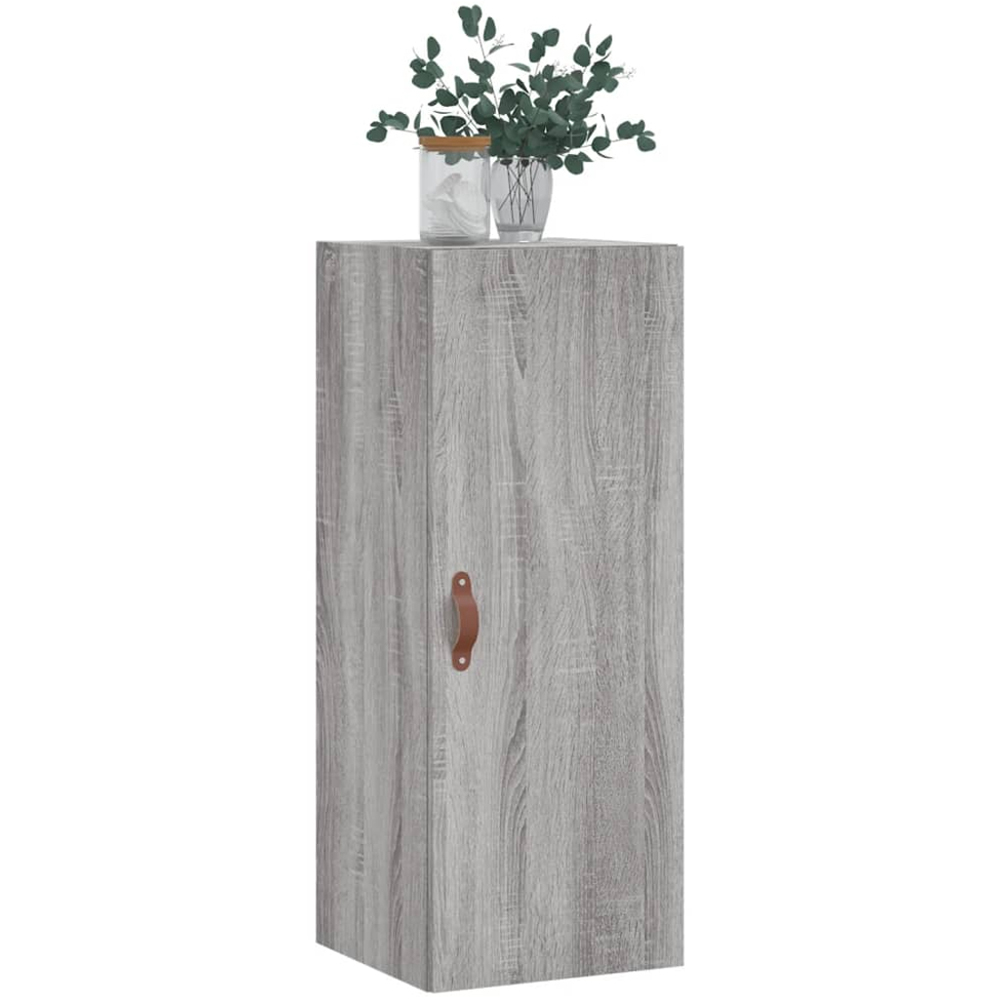 vidaXL Single Door Grey Sonoma Wall Mounted Cabinet Image 3