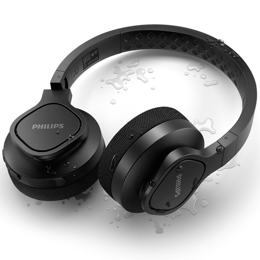 Philips TAA4216BK On-Ear Wireless Sports Headphones with Washable Ear-Cups Image 5