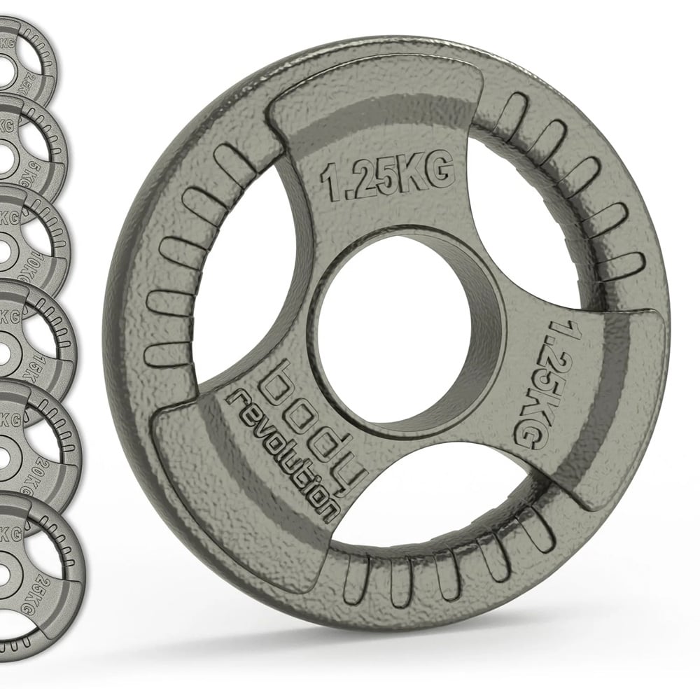 Olympic Tri Grip Cast Iron Weight Plates 2.5kg 2 Pack Image 3