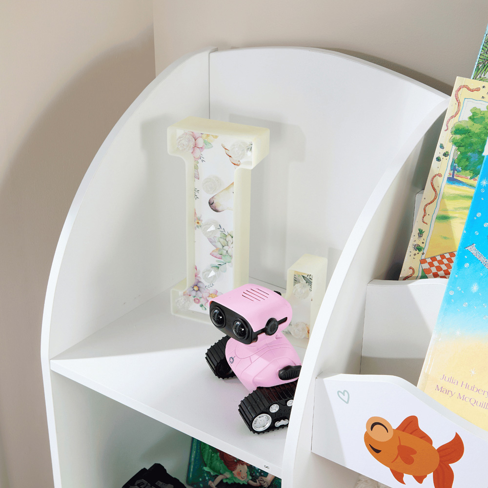 Home Source Anya 2 Fabric Drawer 7 Shelf Multicolour Sealife Animal Kids Toy Organiser Image 5