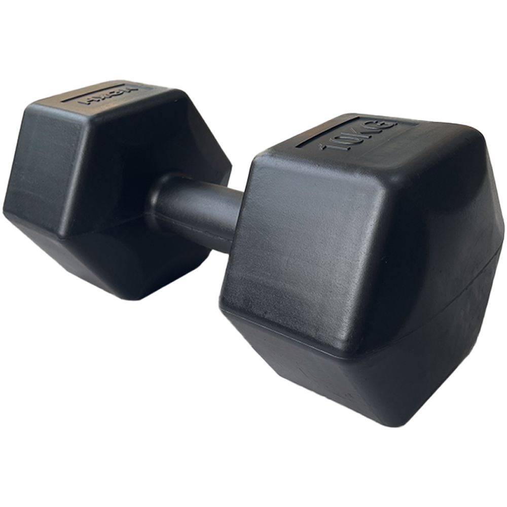 HXGN Black Hex Dumbbell 10kg 2 Pack Image 3