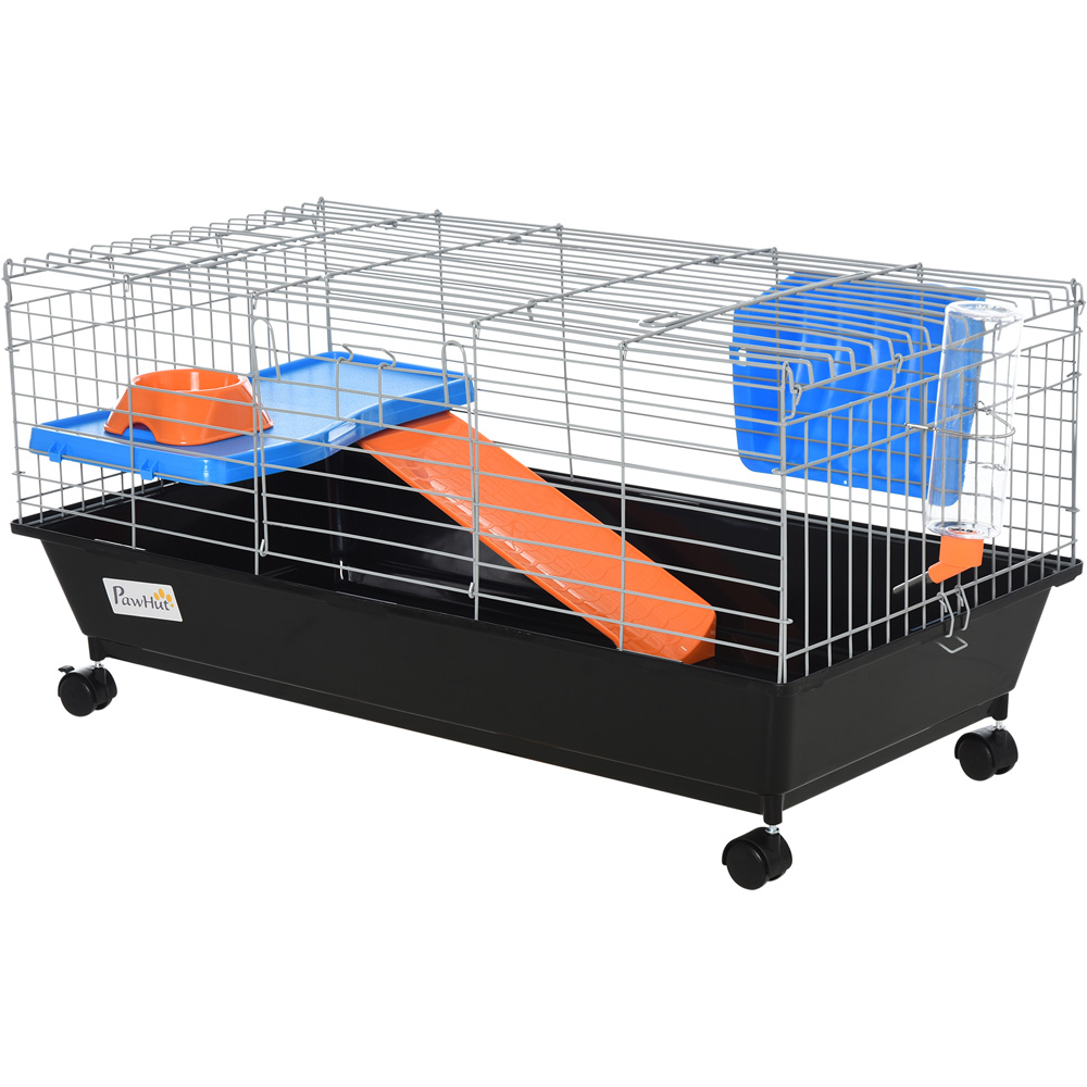 PawHut Black Small Animal Cage 43 x 44 x 89cm Image 1