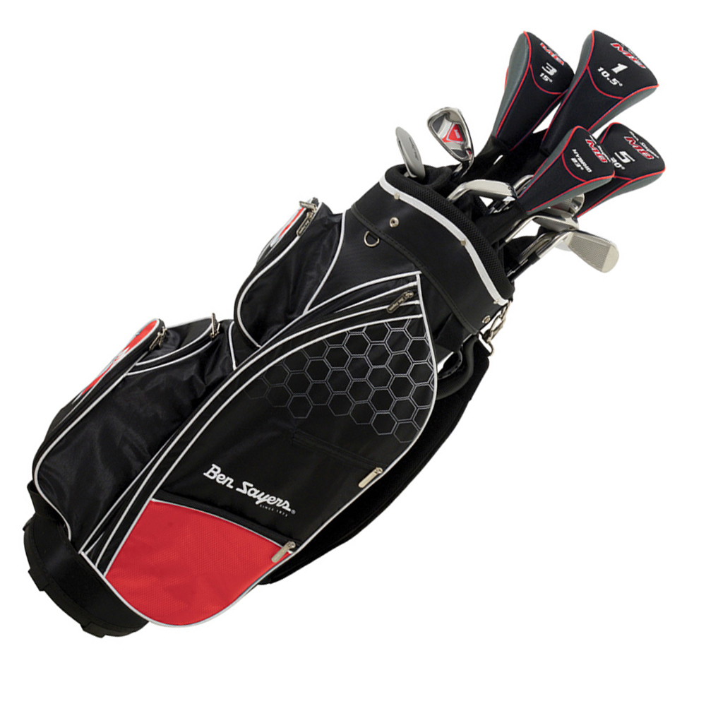 Ben Sayers M8 Package Set with Red Cart Bag Graphite Steel MRH Image 1