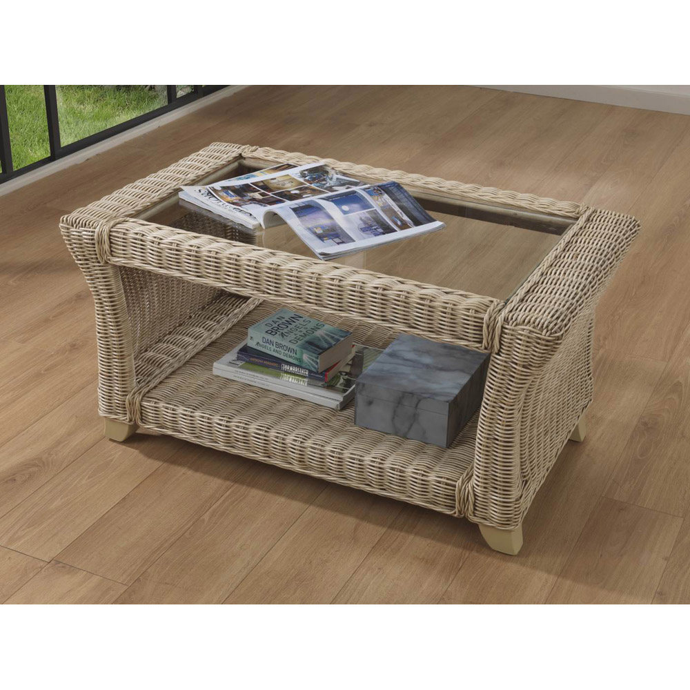 Desser Clifton Natural Rattan Coffee Table Image 5