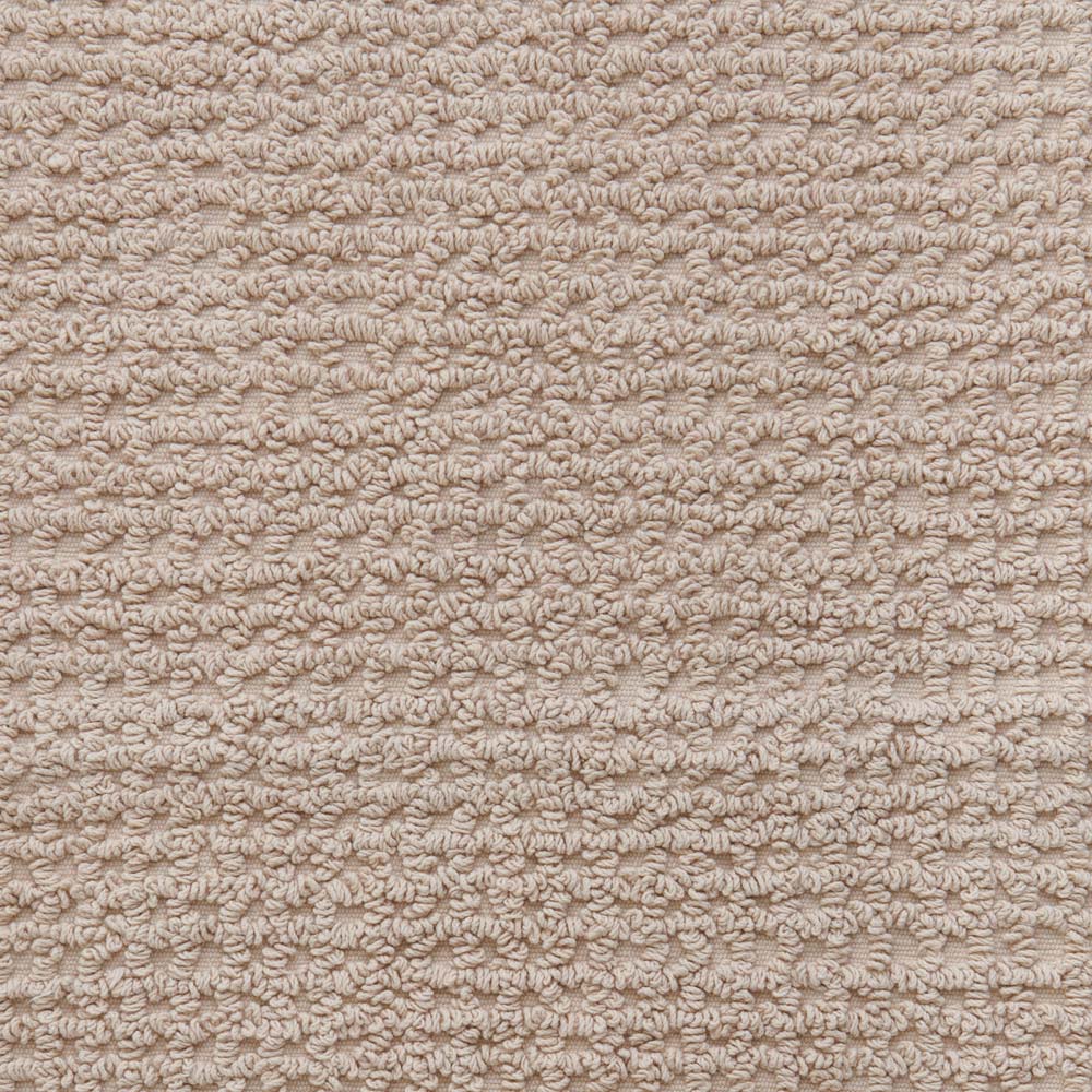 Wilko Waffle Textured Cotton Oatmeal Reversible Bath Mat Image 3