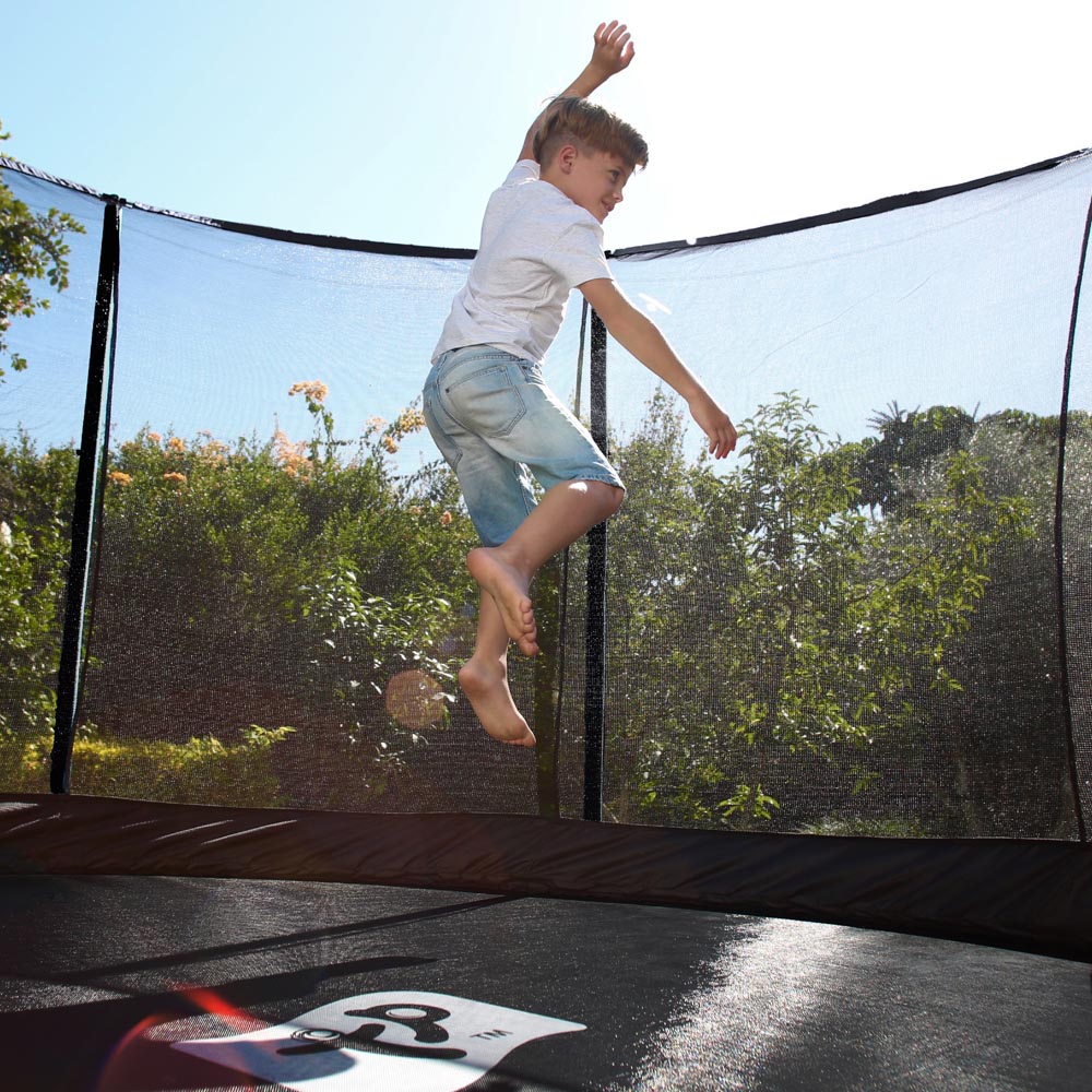 TP Genius Kids 12ft Round Trampoline with SurroundSafe Enclosure Image 9