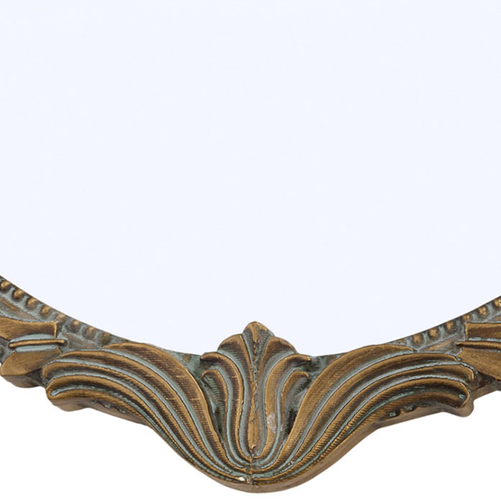 Living and Home Gold Oval Classic Wall Mirror 80 x 60cm Image 7