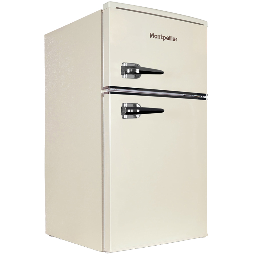 Montpellier MAB2035EC Cream Under Counter Retro 84L Fridge Freezer Image 1