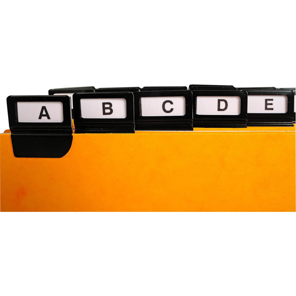 Exacompta Black A-Z Guide Card 148 x 210mm 24 Pack Image 5