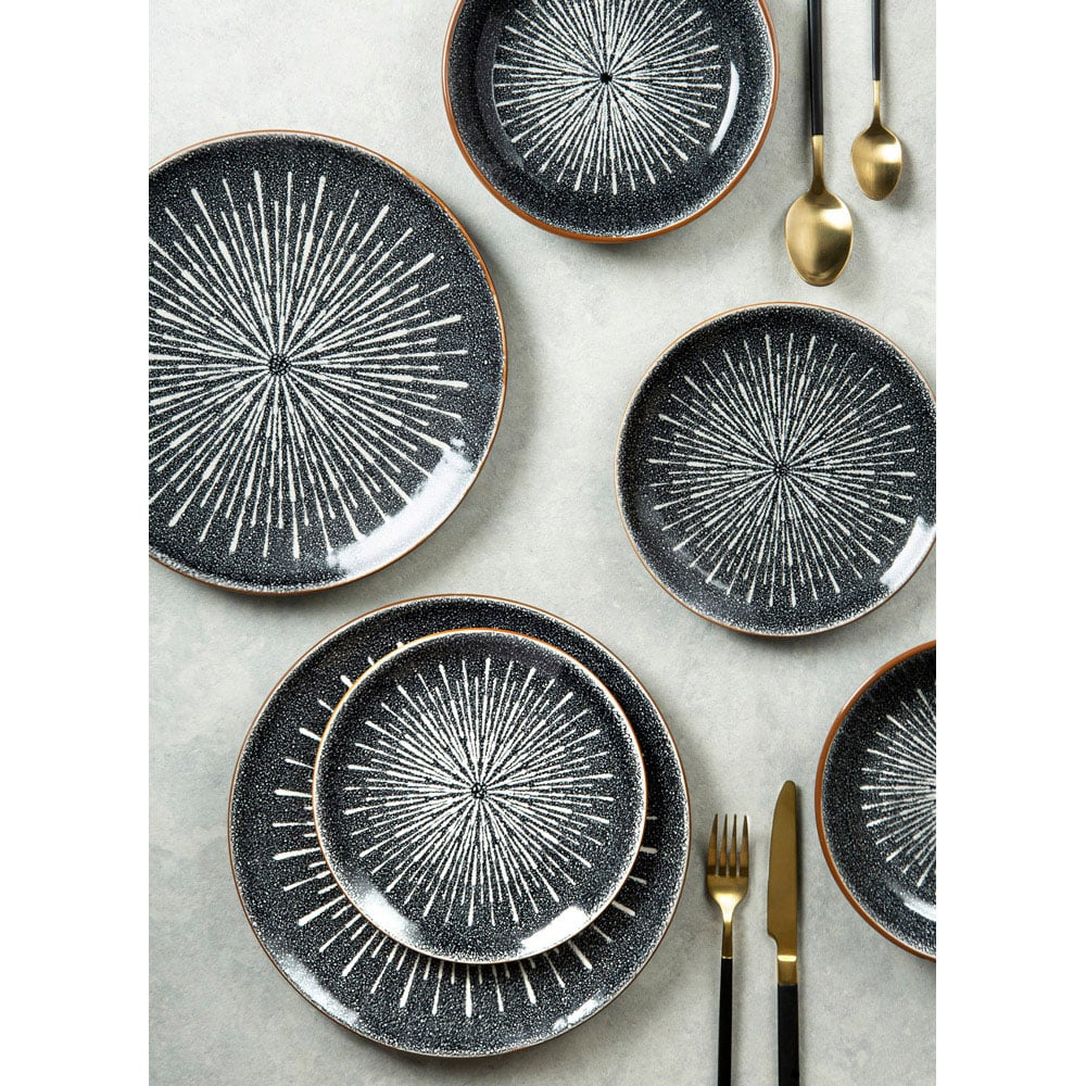 Waterside Starburst Reactive Glaze 12 Piece Dinner Set Image 3
