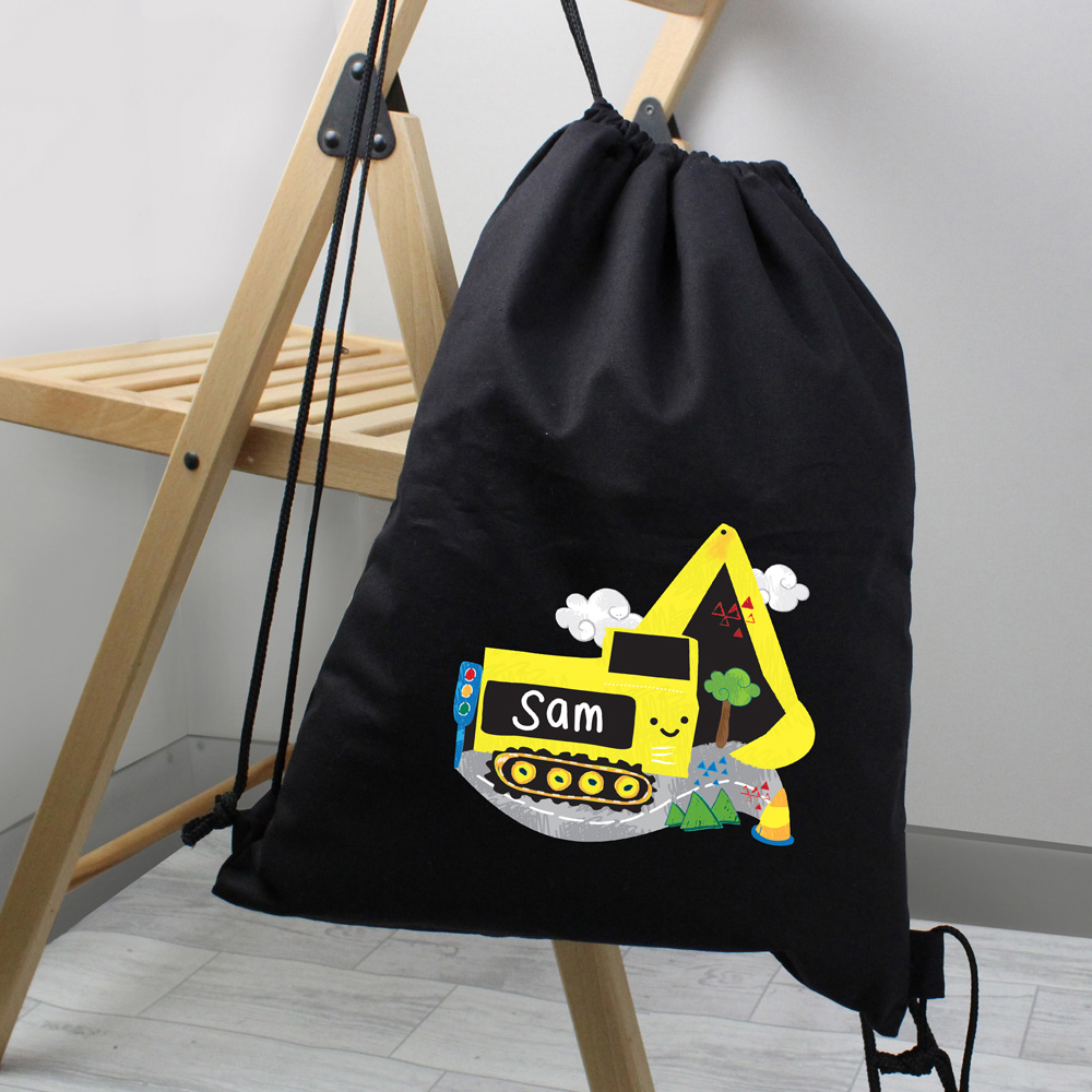 Personalised Memento Digger Black Kit Bag Image 3