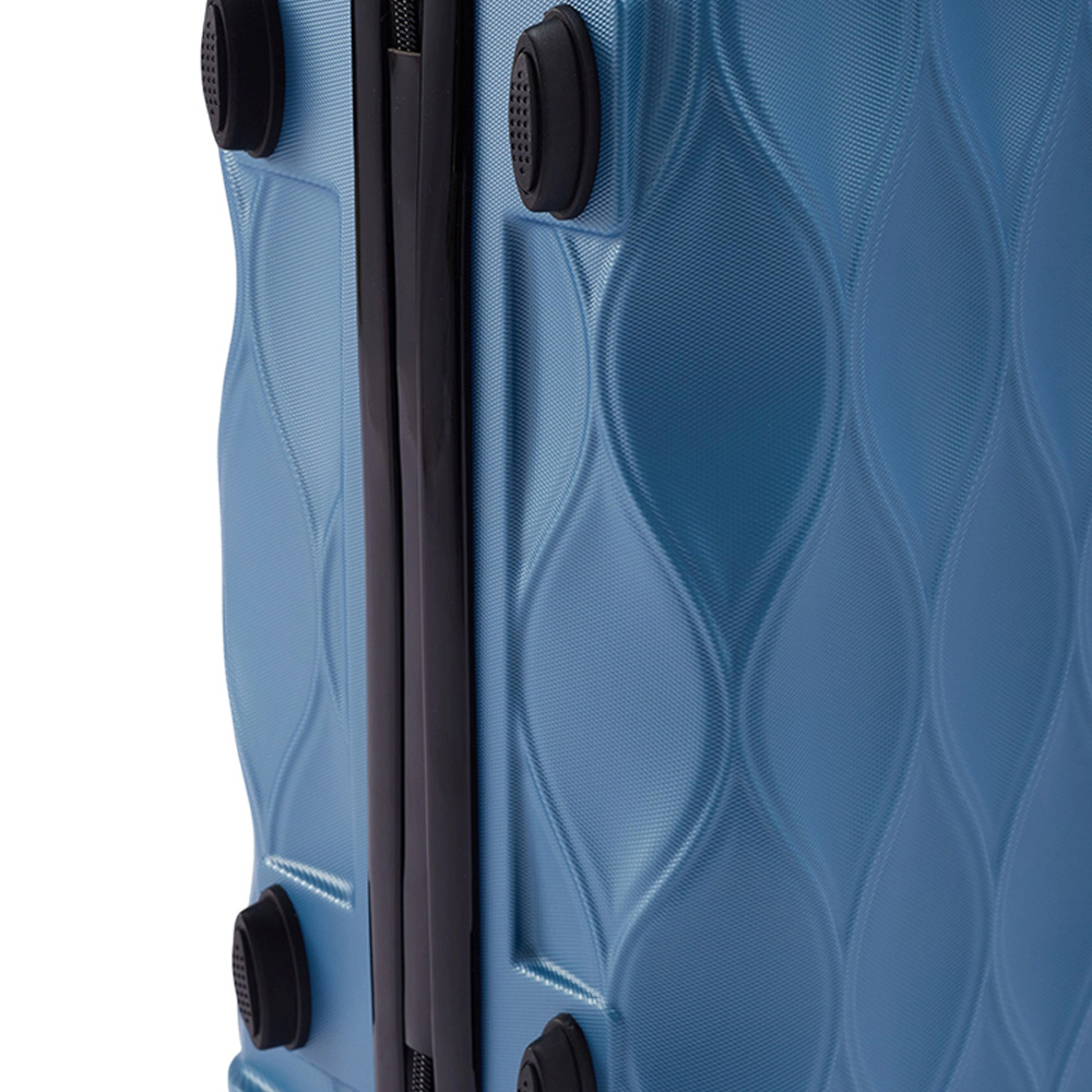 H&O Direct 20 inch Blue ABS Hard Shell Travel Luggage Image 4