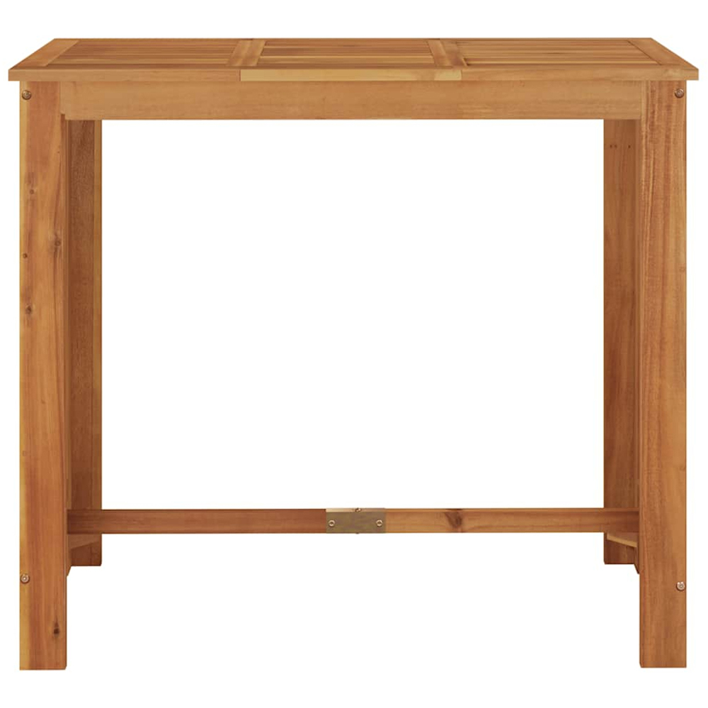 vidaXL Solid Wood Acacia Rectangular Garden Bar Table Image 3