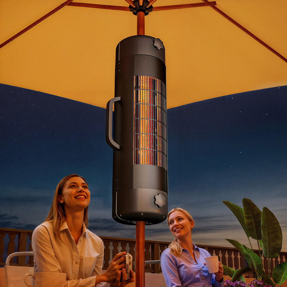 Outsunny Electric Parasol Mounted Patio Heater Image 2