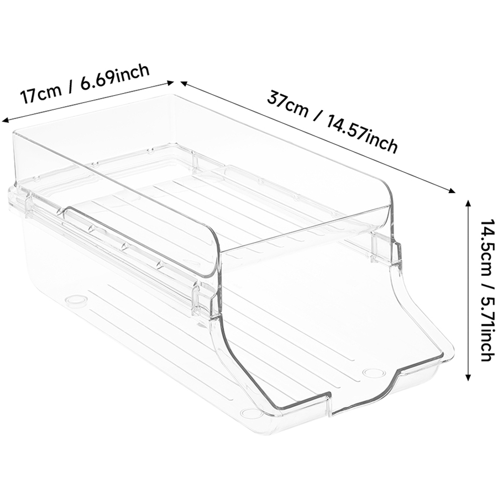 Living and Home 2-Tier Clear Rolling Can Dispenser 37 x 17 x 14.5cm Image 8