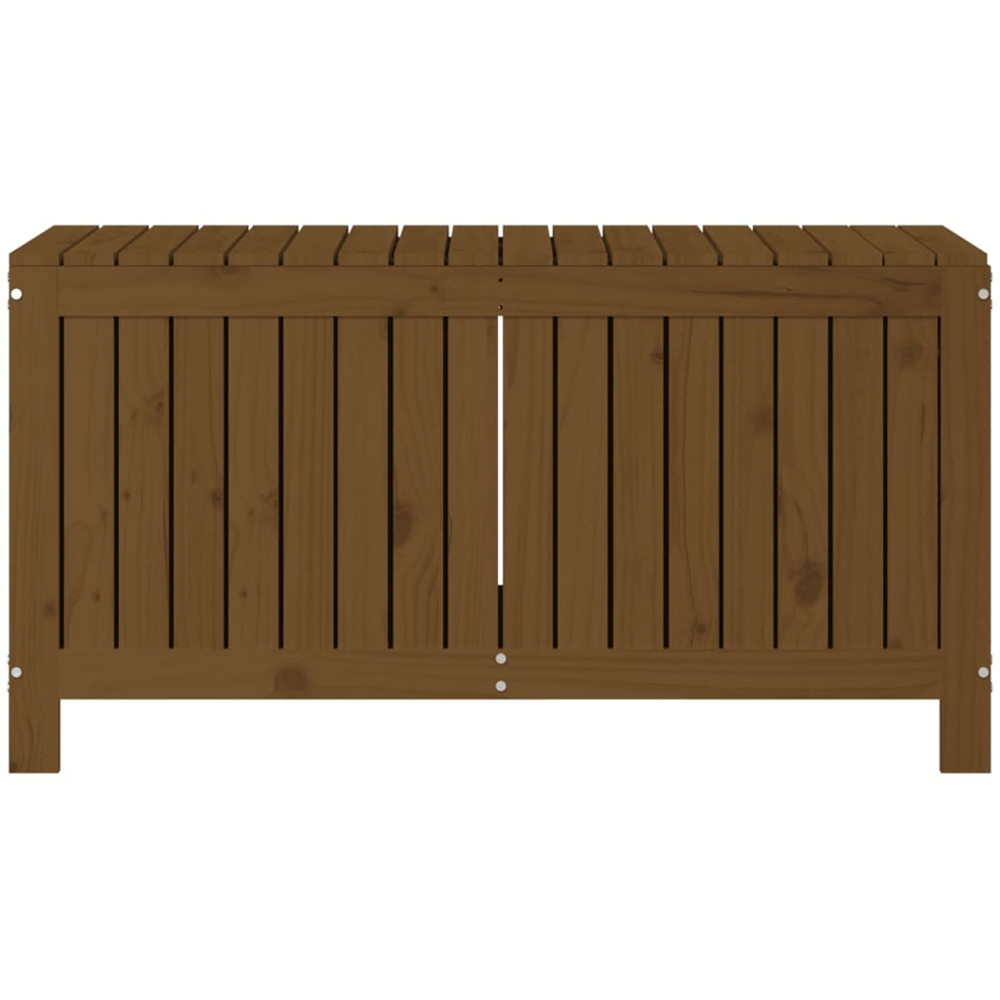 vidaXL 60 x 115 x 49cm Brown Pine Wood Garden Storage Box Image 5