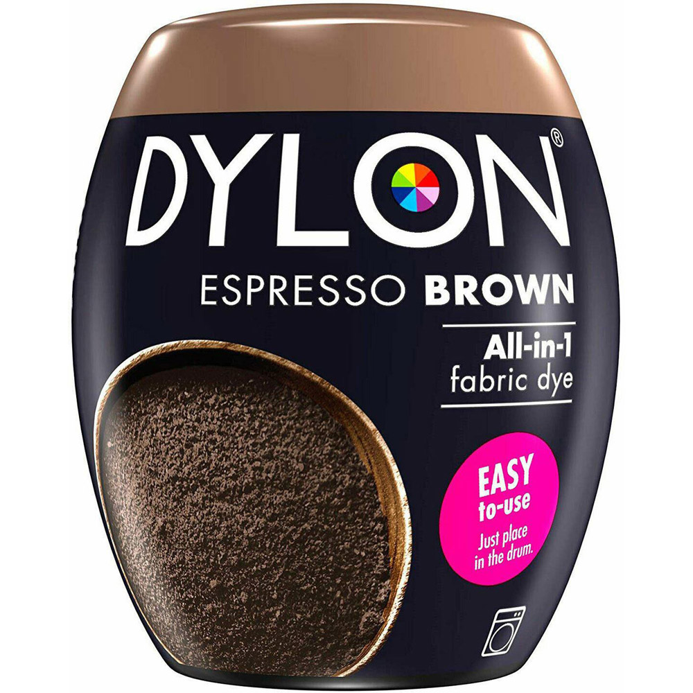 Dylon Espresso Brown Washing Machine Fabric Dye Pod 350g 2 Pack Image 3