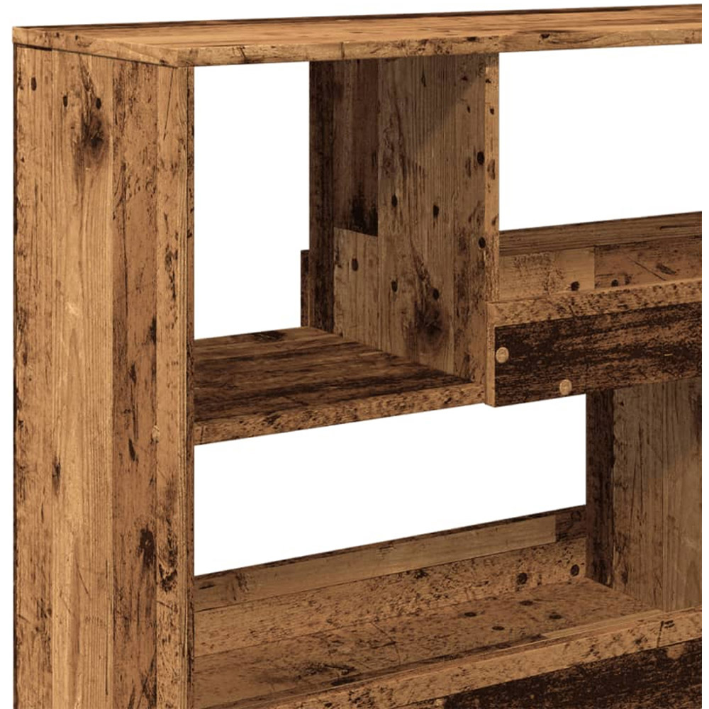 vidaXL 6 Shelf Old Wood Bookcase Image 6