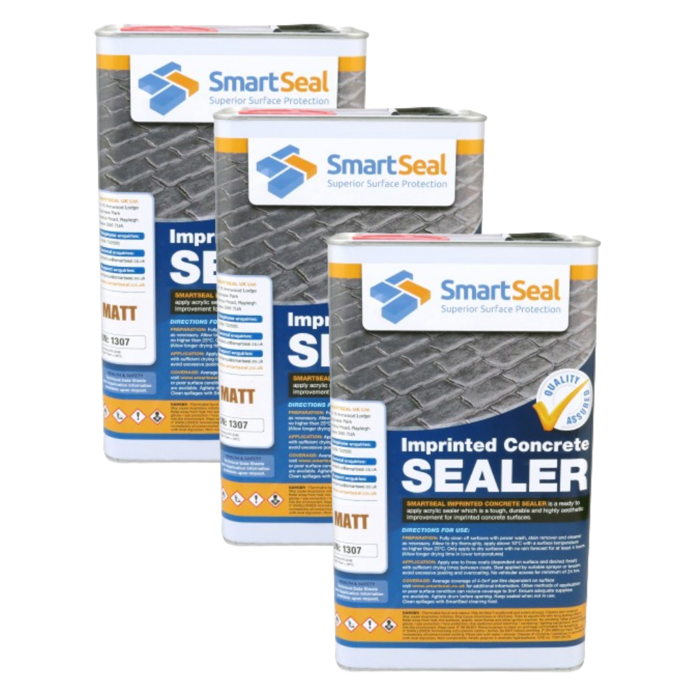 SmartSeal Matt Finish Imprinted Concrete Sealer 5L 3 Pack Image 1