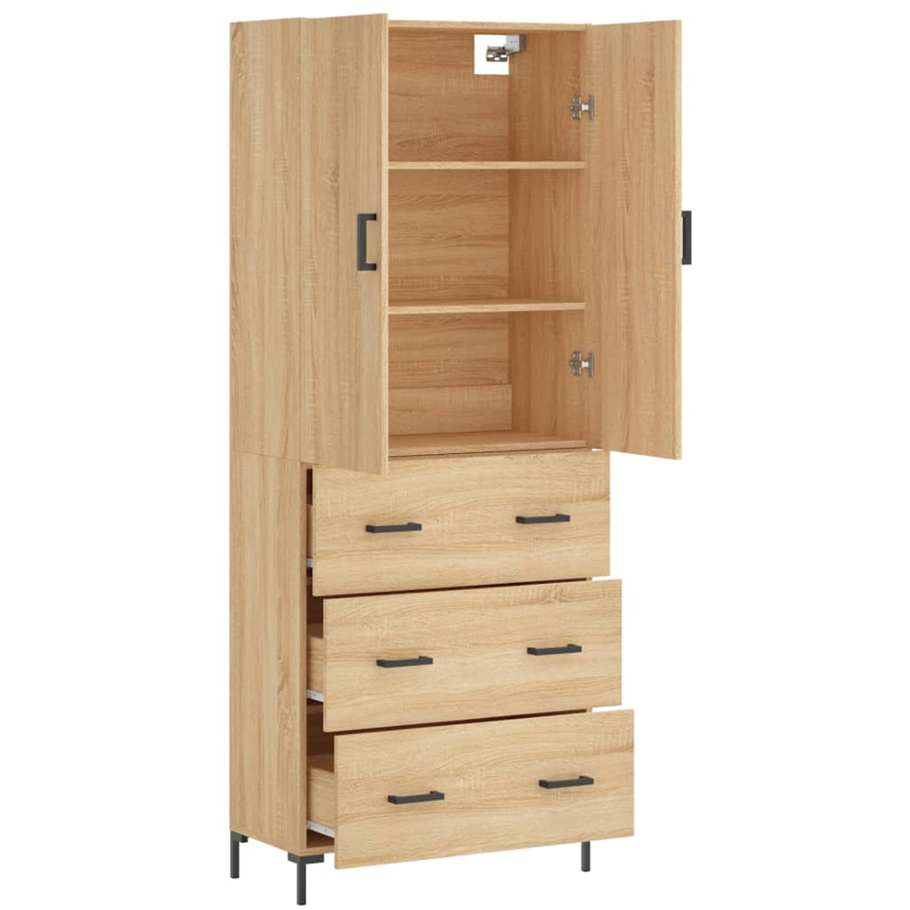 vidaXL 2 Door 3 Drawer Sonoma Oak Image 4