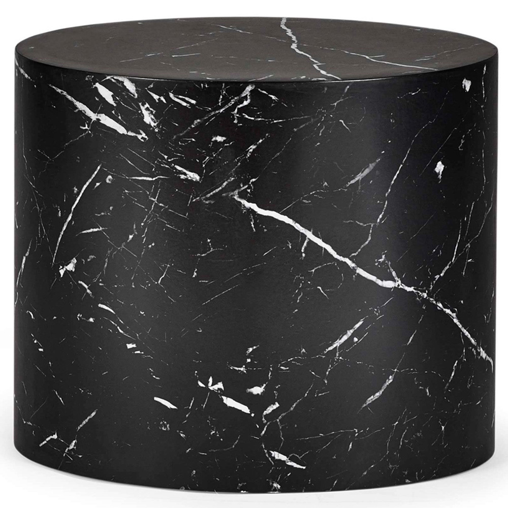 Julian Bowen Toba Black Marble Effect Nest of Tables Set of 2 Image 2