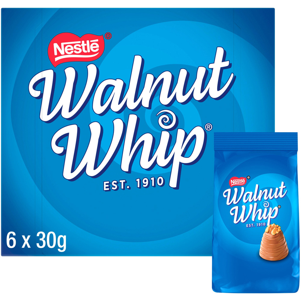 Walnut Whip Milk Chocolate 30g 6 Pack Image 2