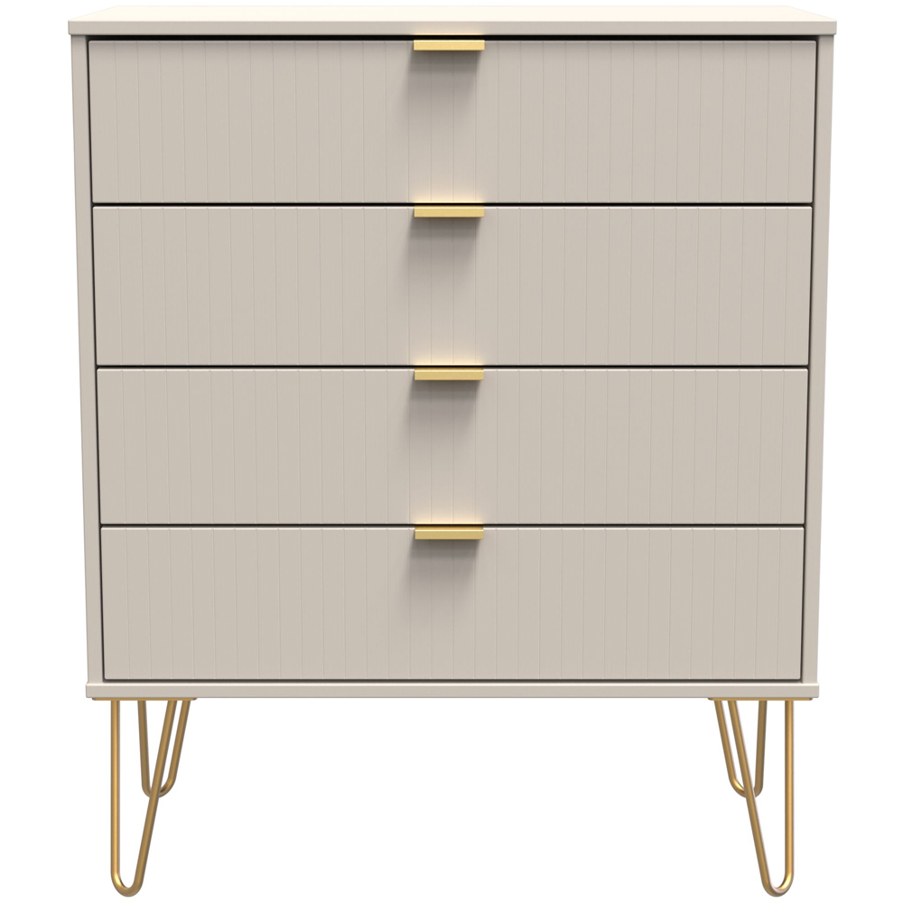Crowndale Linear 4 Drawer Kashmir Matt Wide Chest of Drawers Ready Assembled Image 3