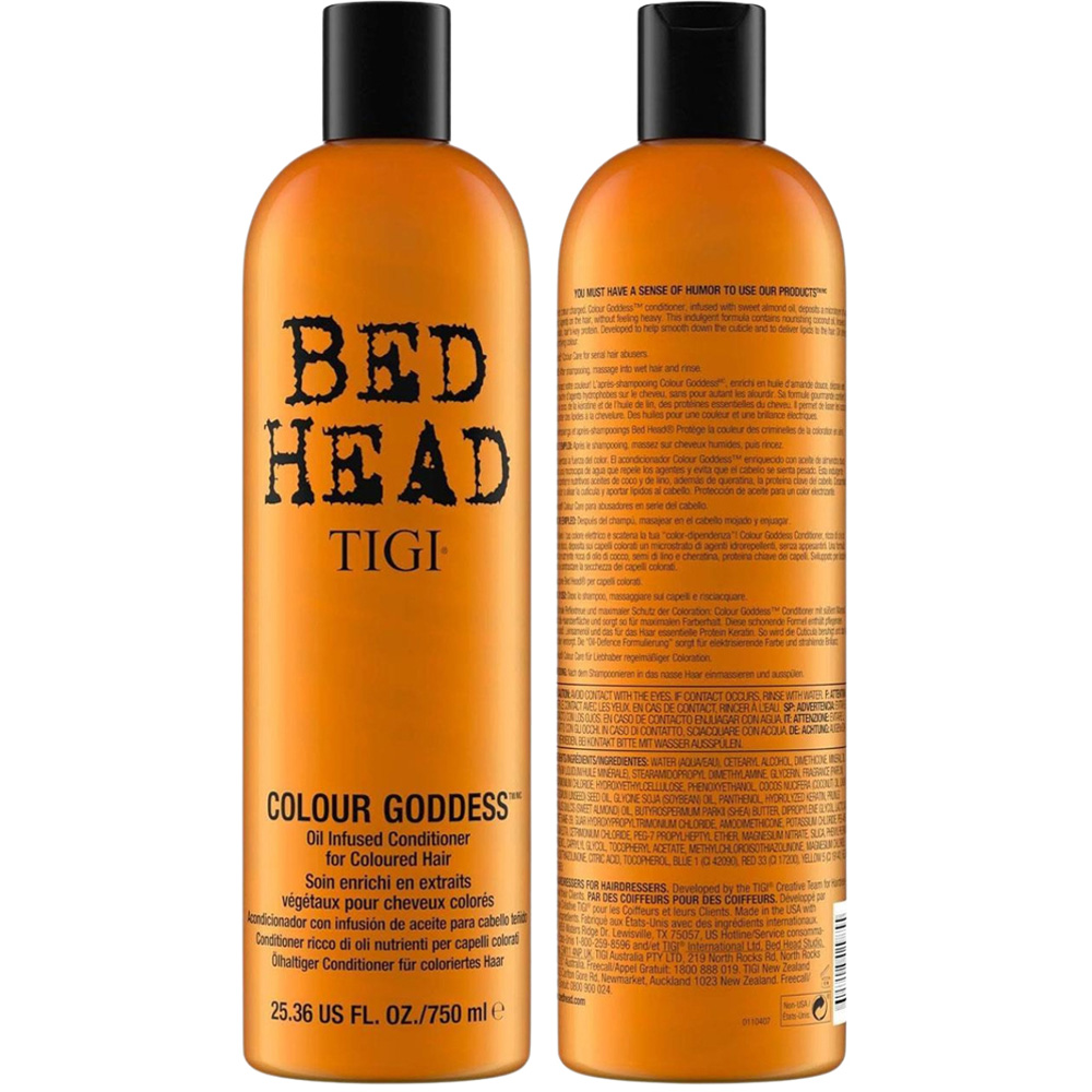TIGI Bed Head Colour Goddess Conditioner Oil Infused for Coloured Hair 750ml 3 Pack Image 5