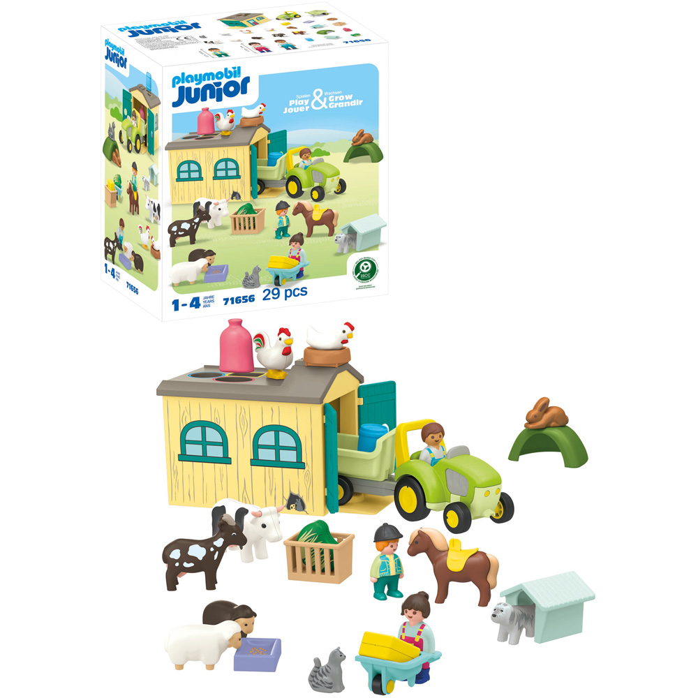 Playmobil Junior Farm Adventure with Tractor and Animal Friends Image 4