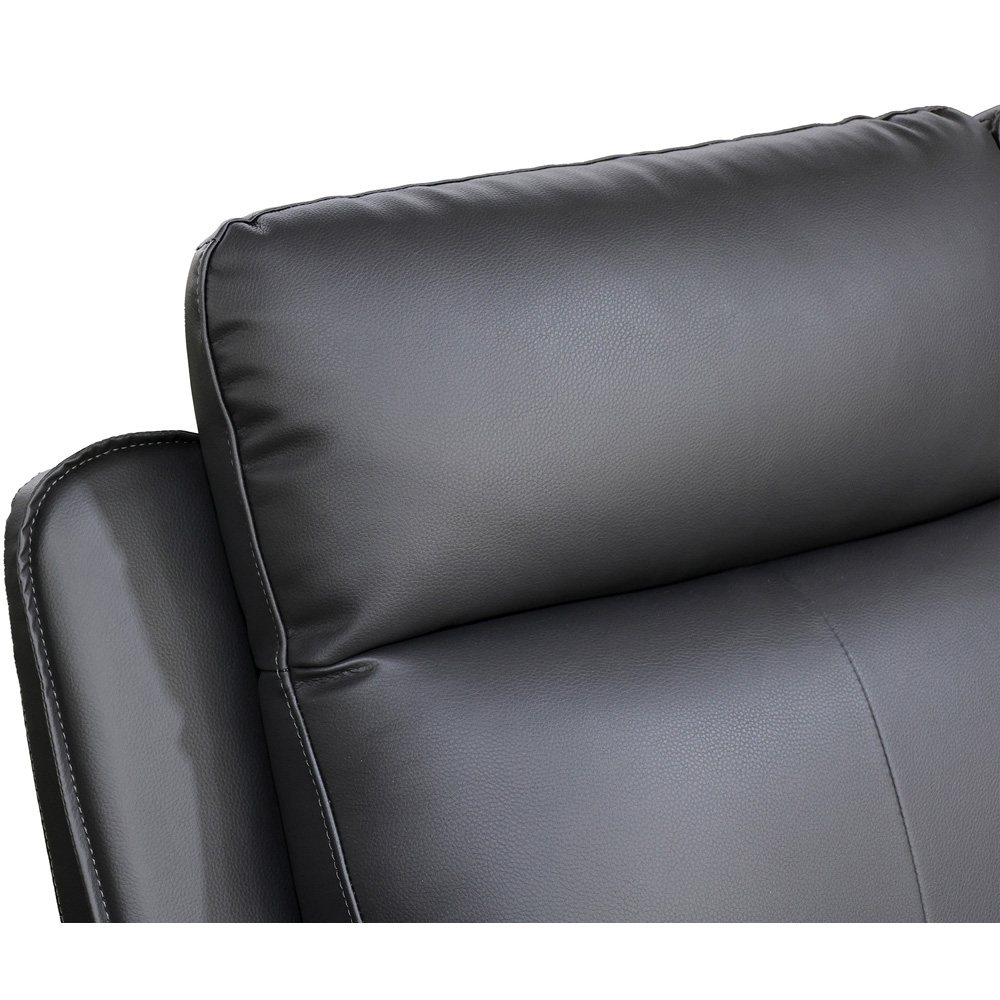 Aspire Elmhurst 2 Seater Charcoal Leather Power Recliner Sofa with USB and USB-C Charging Image 5