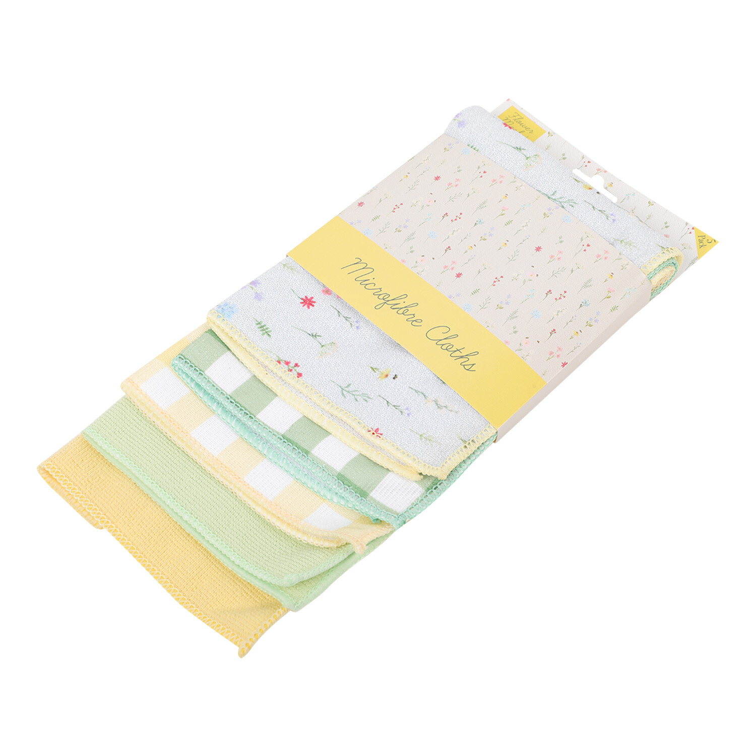 Pack of 5 Flower Market Microfibre Cloths Image 2