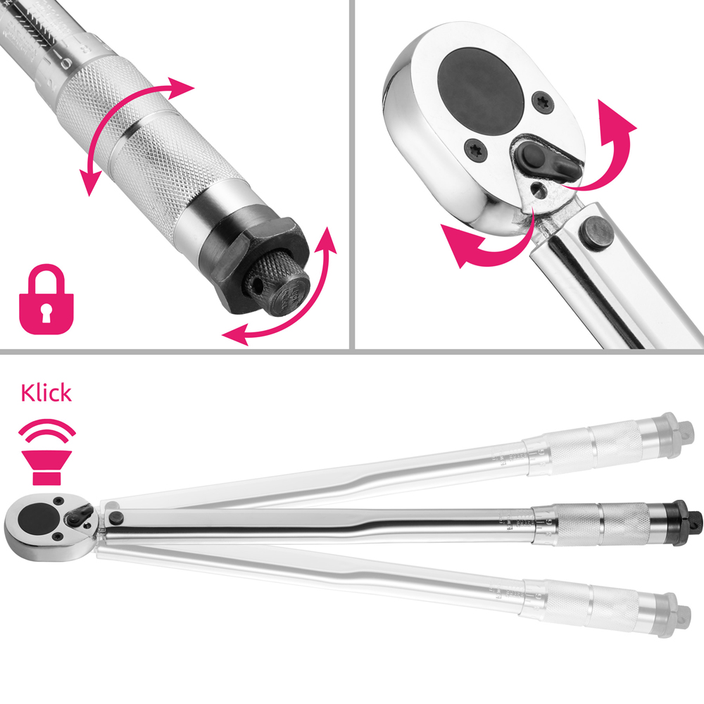 tectake 5 Piece Torque Wrench Set Image 7