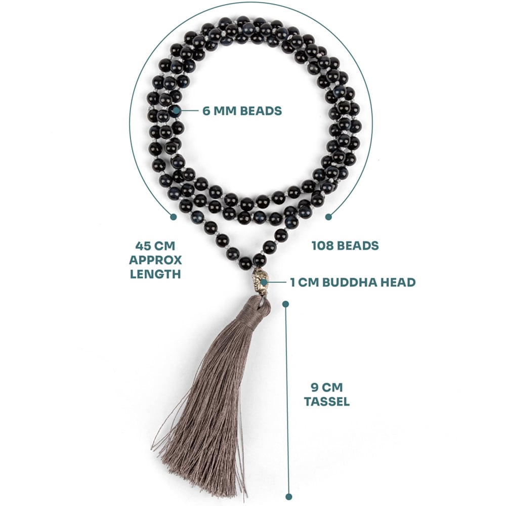 Myga Mala Blue Tiger Eye Necklace Image 3