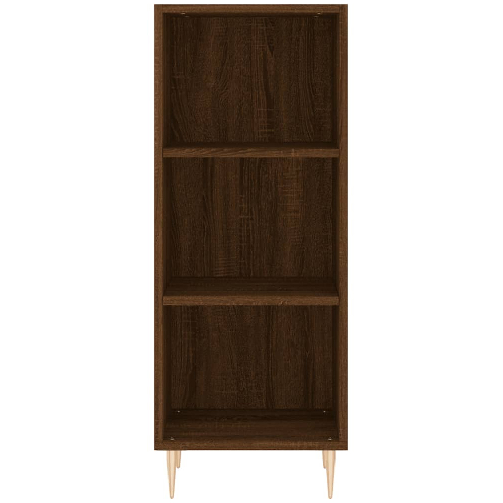 vidaXL 3 Shelf Brown Oak Sideboard Image 4
