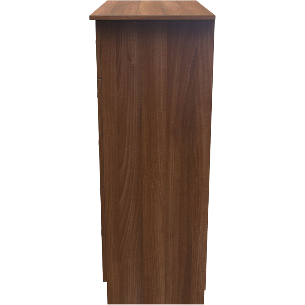 Crowndale Avon 5 Drawer Noche Walnut Chest of Drawers Image 4