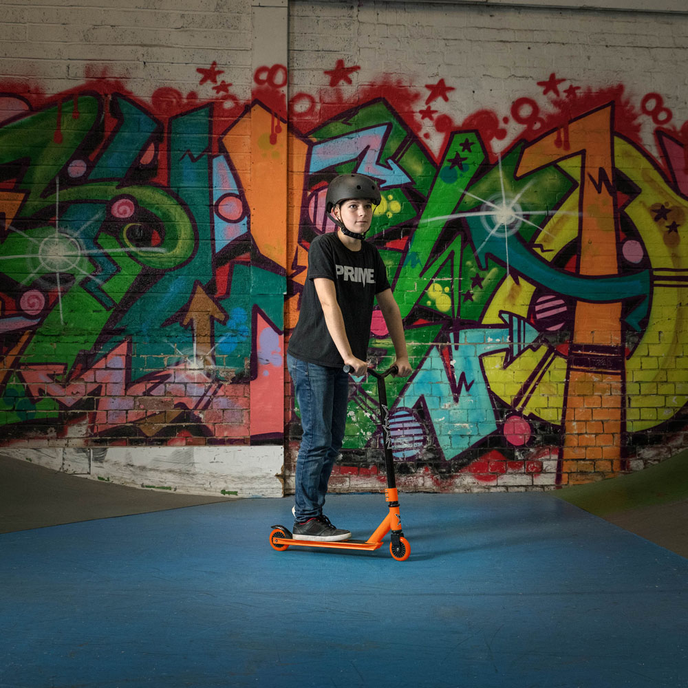 Xootz Y Orange Bar Magma Kids and Teen Stunt Scooter Image 2