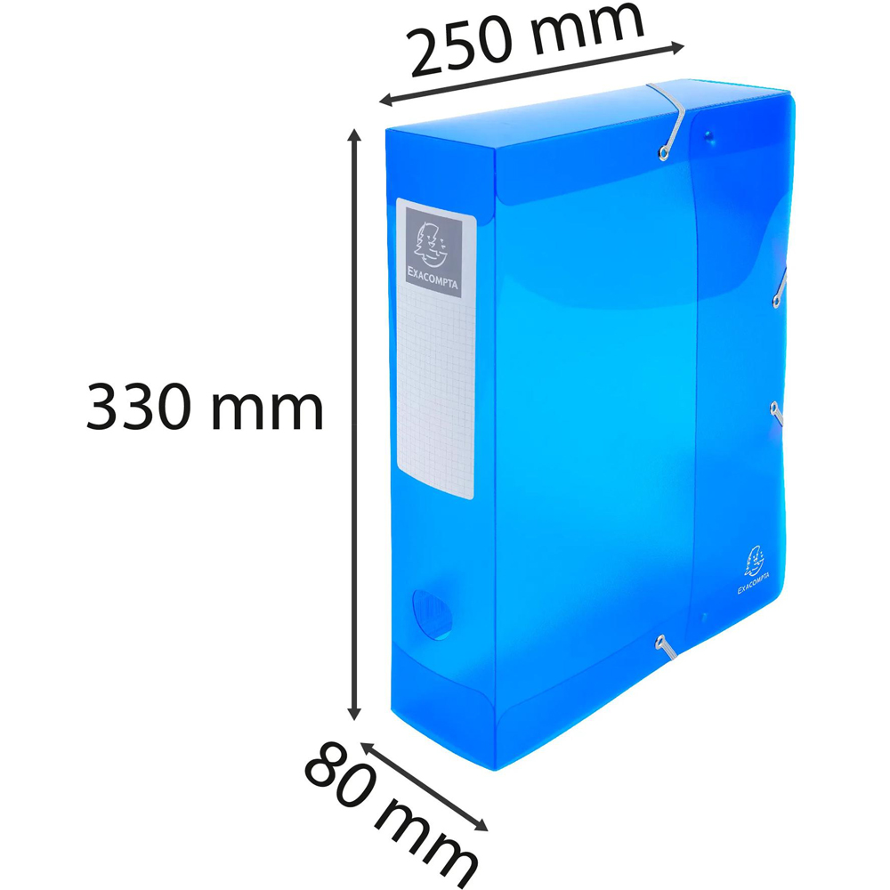 Exacompta Iderama A4 Multicolour PP Filing Box 6 Pack Image 9