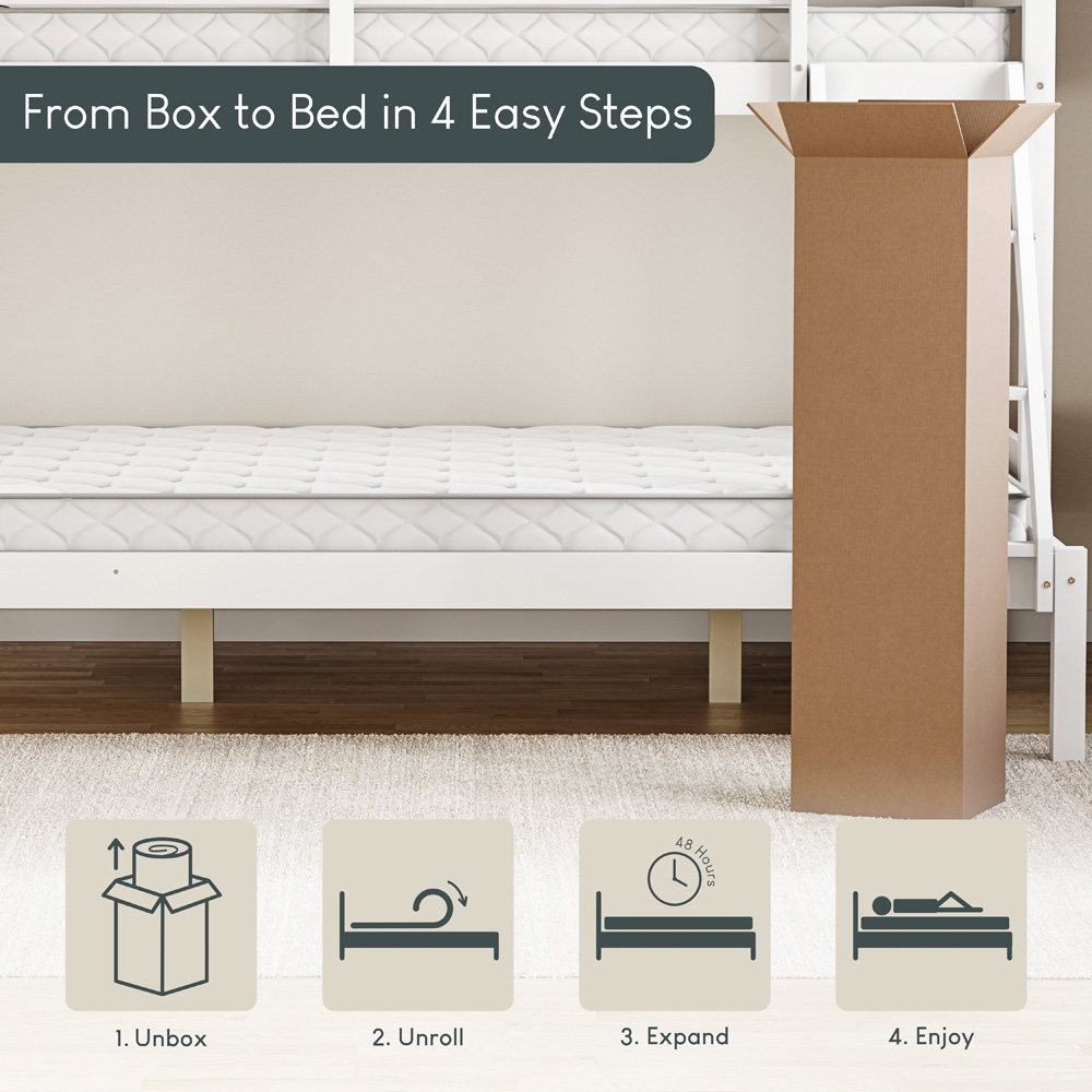 VIDA DESIGNS Double Bunk Bed Foam Mattress Image 5