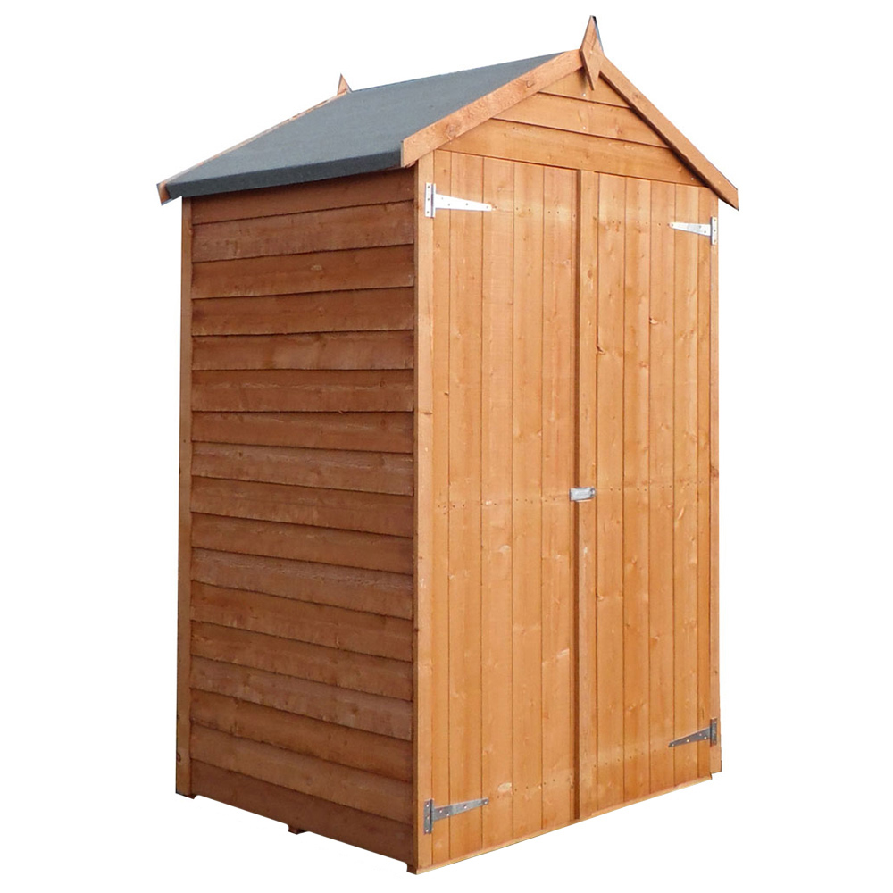 Shire 4 x 3ft Double Door Dip Treated Overlap Shed Image 1