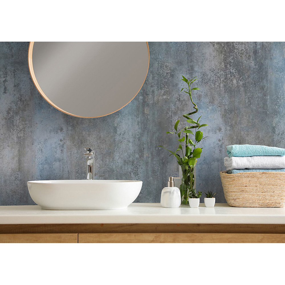 Proclad Aquabord PVC Venetian Pewter Tongue and Groove Shower Panel with Edge Trim and Adhesive Image 3