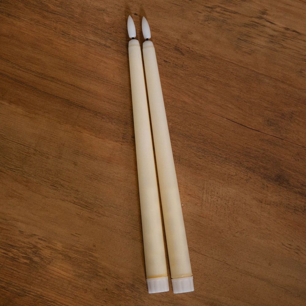 Samuel Alexander Real Flame Effect LED Taper Candle 27.5cm 2 Pack Image 7