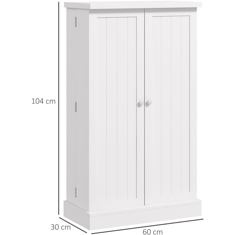 Portland 2 Door 12 Spice Rack White Kitchen Cabinet Image 9