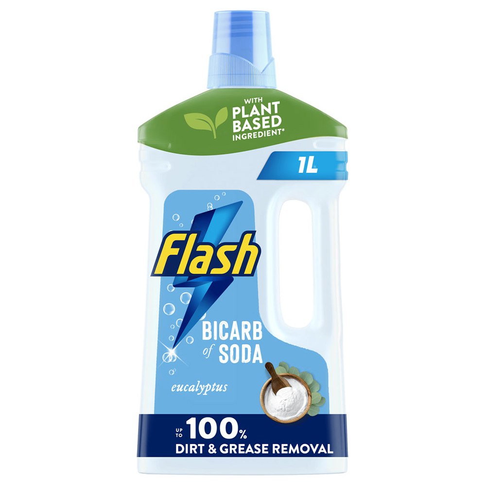 Flash Multipurpose Floor Cleaner Liquid with Bicarbonate of Soda 1L Image 1