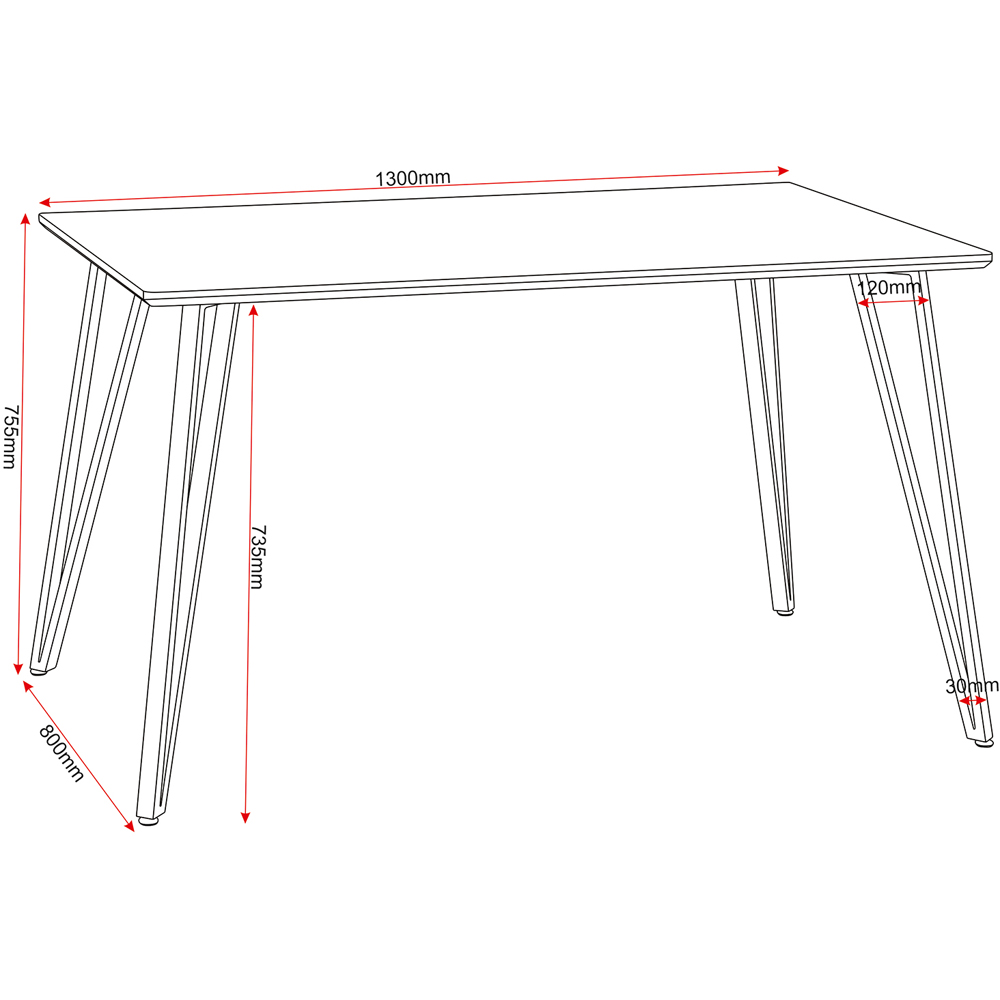Seconique Marlow and Athens 4 Seater Dining Set White Marble and Grey PU Image 8