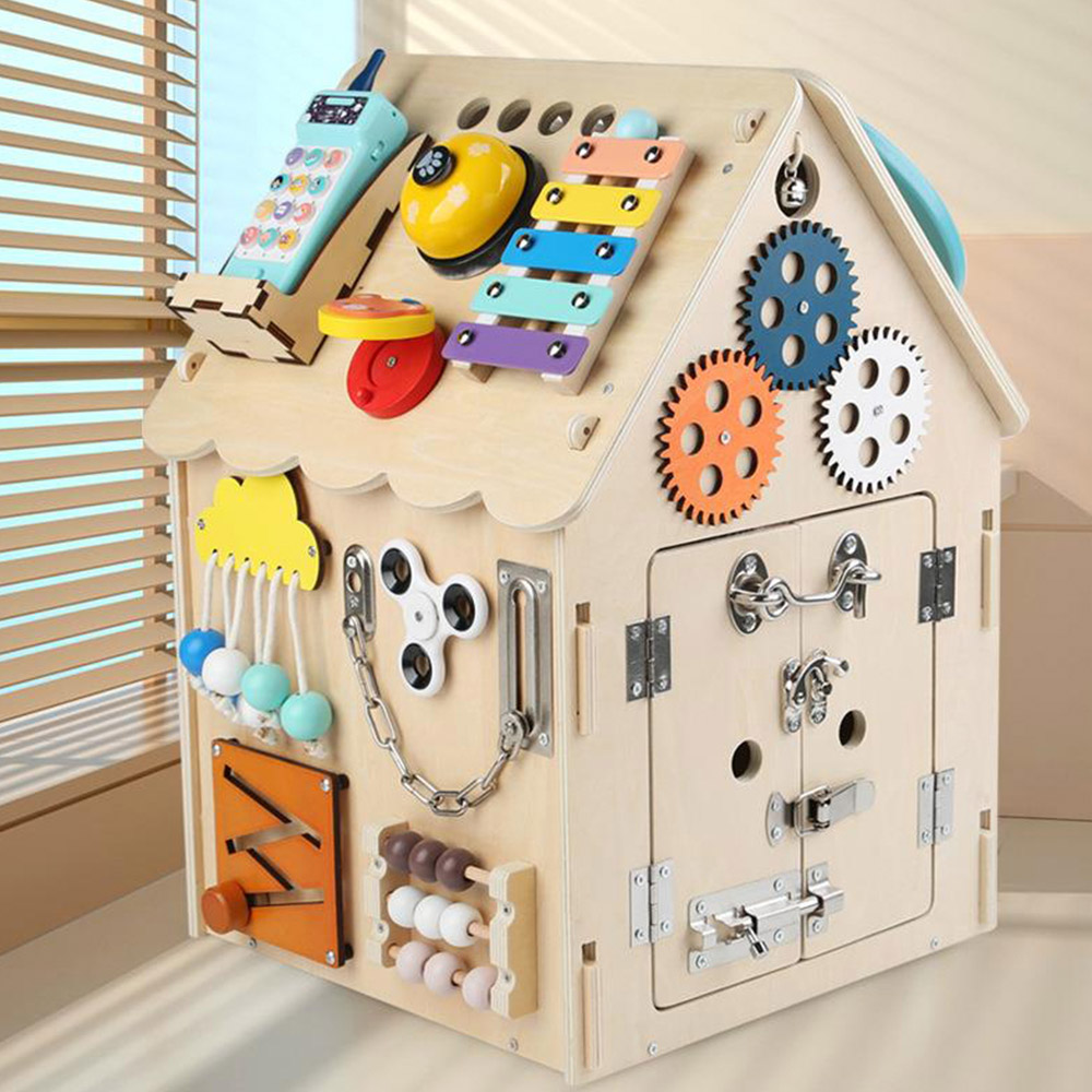 Dyzi Montessori Busy House Sensory Steering Wheel V2 Educational Toys Image 2