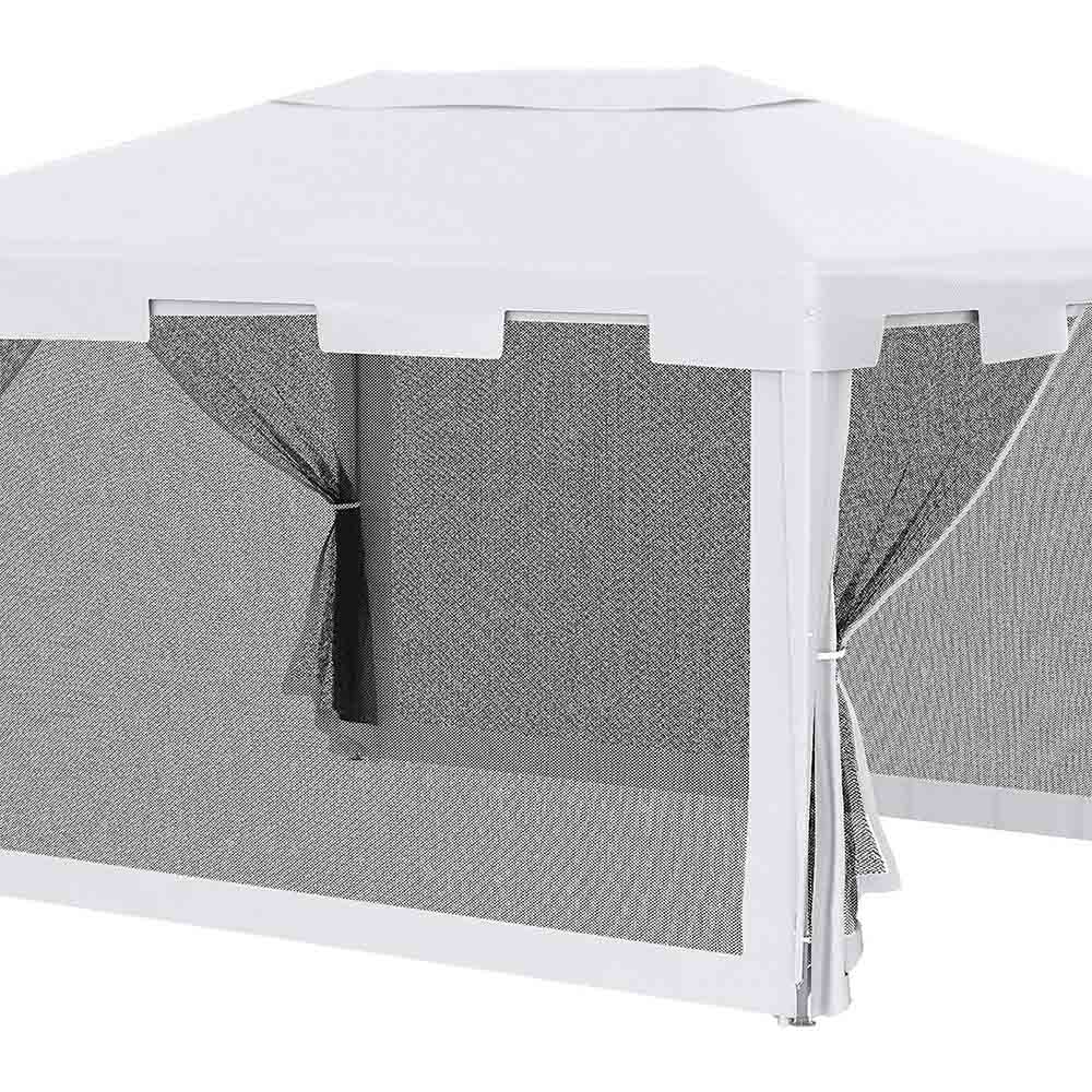 Outsunny 4 x 3m Waterproof Outdoor Gazebo with Sides Image 3