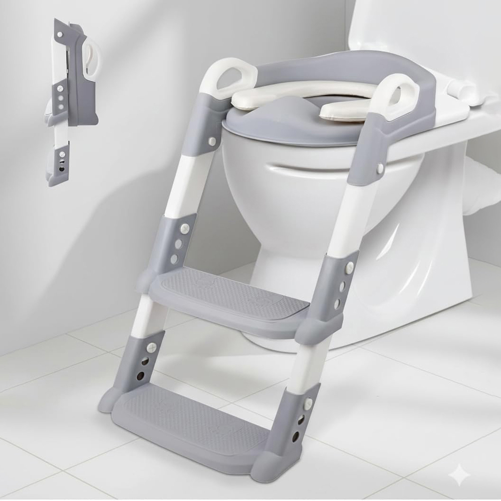 Alivio 2-in-1 Kids Potty Training Seat with Adjustable Ladder Image 3